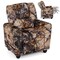 Kids Camouflage Recliner Chair with Cup Holder Adjustable 139° Lounge Armchair Soft Padded Seat
